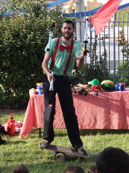 יומולדת ג'אגלינג עם נמר גולן - מבחני הקרקס